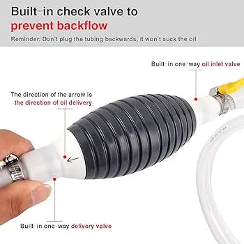 Portable Oil & Fuel Transfer Pump Kit (1 Meter) – Fast, Safe & Mess-Free Liquid Transfer