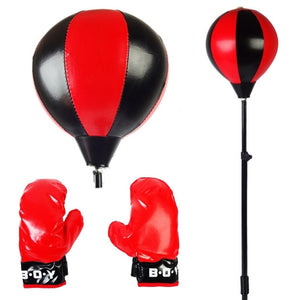 Adjustable Kids Boxing Set – Punching Ball Stand with Gloves & Pump for Fun & Fitness
