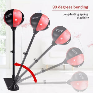 Adjustable Kids Boxing Set – Punching Ball Stand with Gloves & Pump for Fun & Fitness